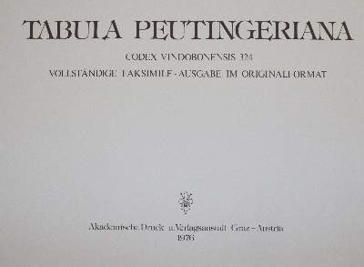 Bild Nr.1: 140-1223 Tabula Peutingeriana.: (Kartographie)