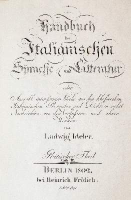 Bild Nr.1: 140-1229 Ideler,L.: (Lexika - Wörterbücher - Sprachwissenschaften)