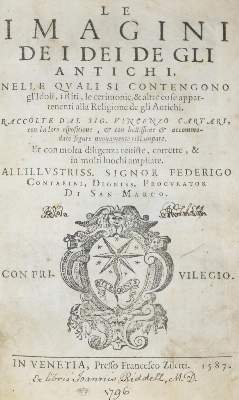 Bild Nr.3: 140-123 Cartari,V.: (Alte Drucke, Handschriften und Theologie)