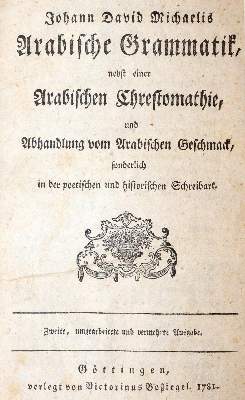 Bild Nr.1: 140-1234 Michaelis,J.D.: (Lexika - Wörterbücher - Sprachwissenschaften)