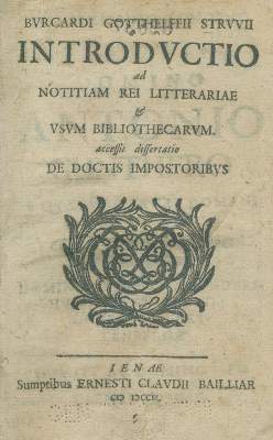 Bild Nr.1: 140-1254 Struve,B.G.: (Bibliographie und Buchwesen)