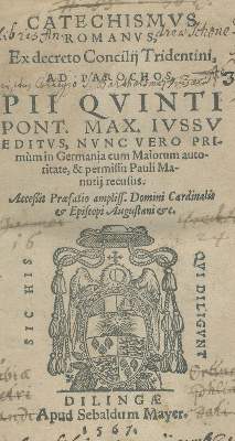 Bild Nr.1: 140-128 Catechismus romanus: (Alte Drucke, Handschriften und Theologie)