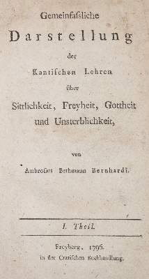 Bild Nr.1: 140-1366 Bernhardi,A.B.: (Literatur und illustrierte Bücher bis 19.Jahrhundert)