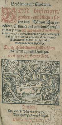 Bild Nr.1: 140-1378 Dedekind,F.: (Literatur und illustrierte Bücher bis 19.Jahrhundert)