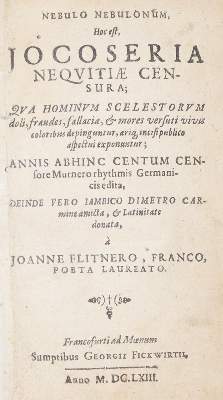 Bild Nr.1: 140-1405 Flittner,J.: (Literatur und illustrierte Bücher bis 19.Jahrhundert)
