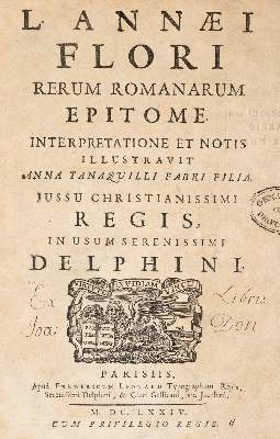 Bild Nr.1: 140-1406 Florus,L.A.: (Literatur und illustrierte Bücher bis 19.Jahrhundert)