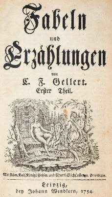 Bild Nr.1: 140-1408 Gellert,C.F.: (Literatur und illustrierte Bücher bis 19.Jahrhundert)