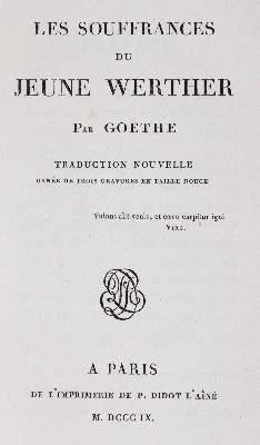 Bild Nr.1: 140-1414 Goethe,(J.W.v.).: (Literatur und illustrierte Bücher bis 19.Jahrhundert)