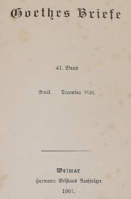 Bild Nr.1: 140-1419 Goethe,J.W.v.: (Literatur und illustrierte Bücher bis 19.Jahrhundert)