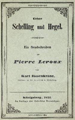 Bild Nr.1: 140-1435 Rosenkranz,K.: (Hegel)