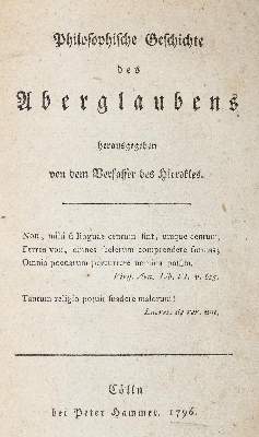 Bild Nr.1: 140-1445 (Holbach,P.H.Th. d').: (Literatur und illustrierte Bücher bis 19.Jahrhundert)