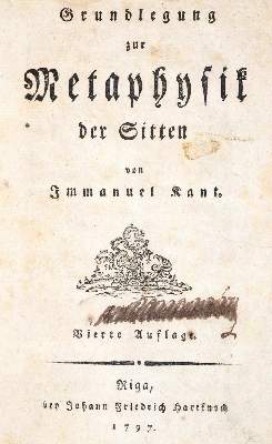 Bild Nr.1: 140-1460 Kant,I.: (Literatur und illustrierte Bücher bis 19.Jahrhundert)