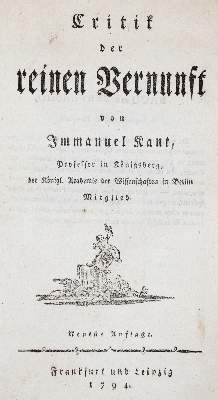 Bild Nr.1: 140-1461 Kant,I.: (Literatur und illustrierte Bücher bis 19.Jahrhundert)