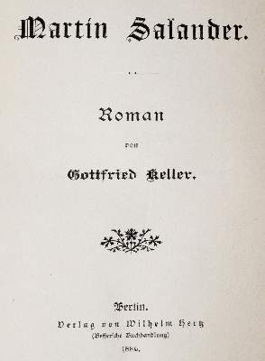 Bild Nr.1: 140-1464 Keller,G.: (Literatur und illustrierte Bücher bis 19.Jahrhundert)