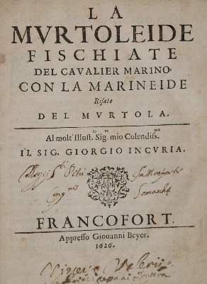 Bild Nr.1: 140-1482 Marino,(G.).: (Literatur und illustrierte Bücher bis 19.Jahrhundert)