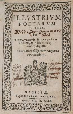 Bild Nr.1: 140-1487 Mirandula,O.: (Literatur und illustrierte Bücher bis 19.Jahrhundert)