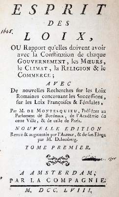 Bild Nr.1: 140-1488 Montesquieu,(C.de Secondat).: (Literatur und illustrierte Bücher bis 19.Jahrhundert)