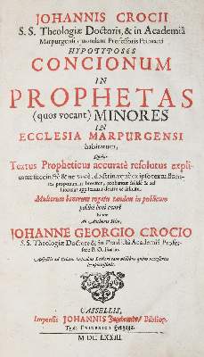 Bild Nr.1: 140-149 Crocius,J.: (Alte Drucke, Handschriften und Theologie)