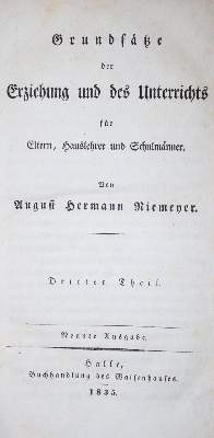 Bild Nr.1: 140-1494 Niemeyer,A.H.: (Literatur und illustrierte Bücher bis 19.Jahrhundert)