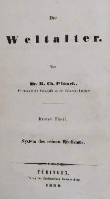 Bild Nr.1: 140-1501 Planck,K.C.: (Literatur und illustrierte Bücher bis 19.Jahrhundert)
