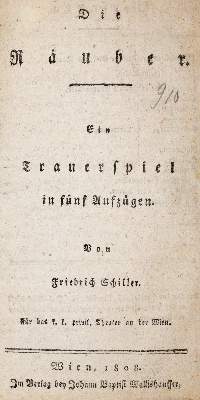 Bild Nr.1: 140-1516 Schiller,F.v.: (Literatur und illustrierte Bücher bis 19.Jahrhundert)