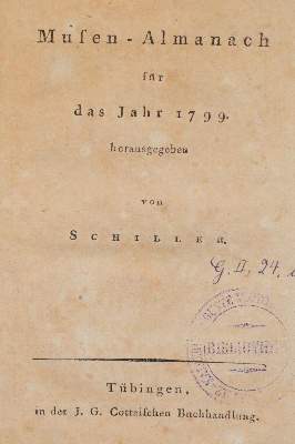 Bild Nr.1: 140-1518 Schiller,F.v. (Hrsg.).: (Literatur und illustrierte Bücher bis 19.Jahrhundert)
