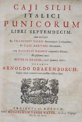 Bild Nr.1: 140-1526 Silius Italicus.: (Literatur und illustrierte Bücher bis 19.Jahrhundert)