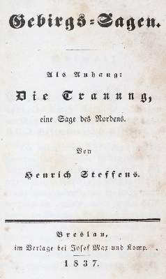 Bild Nr.1: 140-1533 Steffens,H.: (Literatur und illustrierte Bücher bis 19.Jahrhundert)