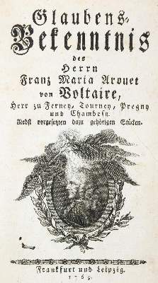 Bild Nr.1: 140-1553 Voltaire,F.M.(eig. Arouet).: (Literatur und illustrierte Bücher bis 19.Jahrhundert)