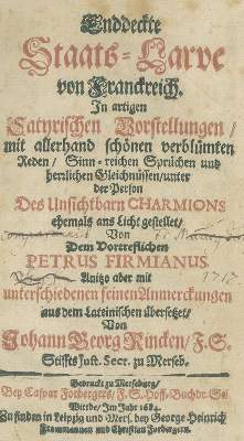 Bild Nr.1: 140-1561 (Zacharie de Lisieux, Pseud.:) P.Firmianus.: (Literatur und illustrierte Bücher bis 19.Jahrhundert)