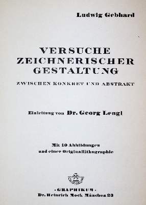 Bild Nr.1: 140-1617 Gebhard,L.: (Literatur und illustrierte Bücher 20.Jahrhundert - Alte Literatur in modernen Ausgaben)