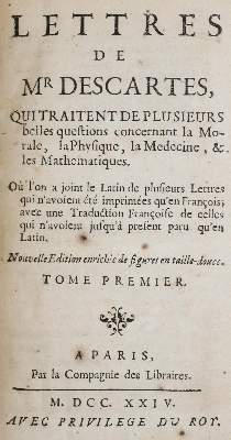 Bild Nr.2: 140-162 Descartes,R.: (Alte Drucke, Handschriften und Theologie)
