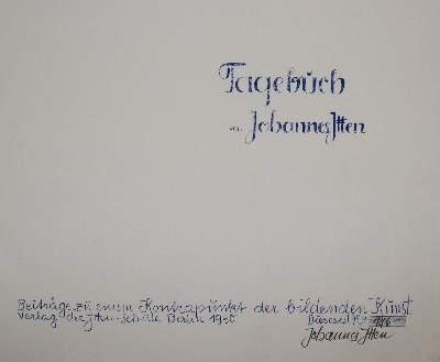 Bild Nr.1: 140-1641 Itten,Joh.: (Literatur und illustrierte Bücher 20.Jahrhundert - Alte Literatur in modernen Ausgaben)