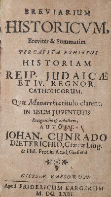 Bild Nr.1: 140-165 Dieterich,J.C.: (Alte Drucke, Handschriften und Theologie)