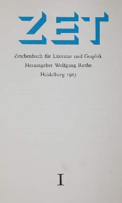 Bild Nr.1: 140-1715 Rothe,F. (Hrsg.).: (Literatur und illustrierte Bücher 20.Jahrhundert - Alte Literatur in modernen Ausgaben)