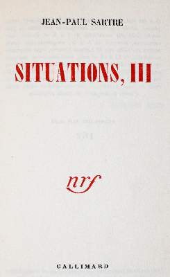 Bild Nr.1: 140-1718 Sartre,J.P.: (Literatur und illustrierte Bücher 20.Jahrhundert - Alte Literatur in modernen Ausgaben)