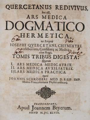 Bild Nr.1: 140-172 Du Chesne,J.: (Alte Drucke, Handschriften und Theologie)