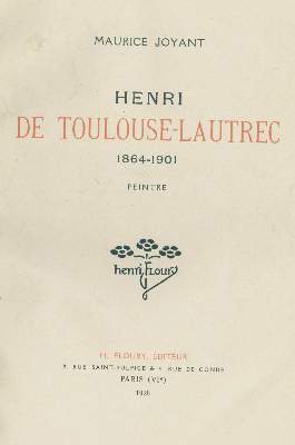 Bild Nr.1: 140-1734 Joyant,M.: (Toulouse-Lautrec)