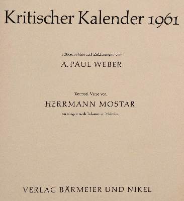 Bild Nr.1: 140-1739 Weber,A.P.: (Literatur und illustrierte Bücher 20.Jahrhundert - Alte Literatur in modernen Ausgaben)