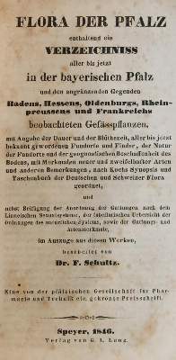 Bild Nr.1: 140-1765 Schultz,F.: (Botanik, Pfalz)