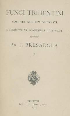 Bild Nr.1: 140-1767 Bresadola,J.: (Botanik, Pilze)
