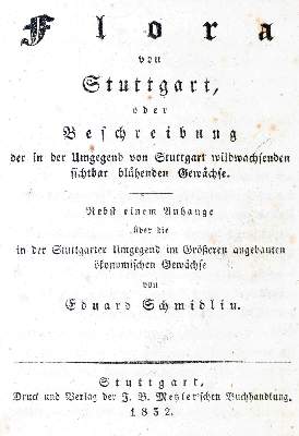 Bild Nr.1: 140-1772 Schmidlin,E.: (Botanik, Stuttgart)