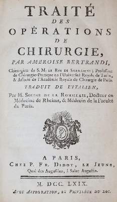 Bild Nr.1: 140-1788 Bertrandi,(G.A.).: (Medizin)