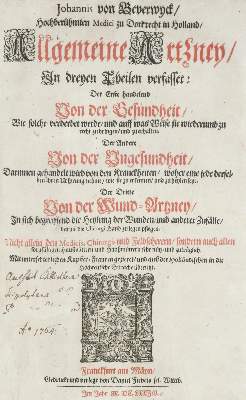 Bild Nr.1: 140-1789 Beverwyck,J.v.: (Medizin)