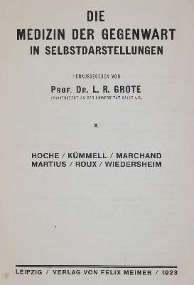 Bild Nr.1: 140-1808 Grote,L.R. (Hrsg.).: (Medizin)