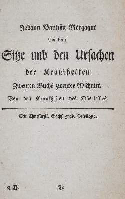 Bild Nr.1: 140-1833 Morgagni,J.B.: (Medizin)