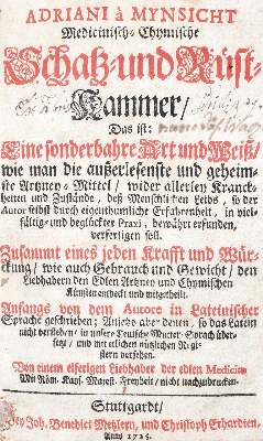 Bild Nr.1: 140-1834 Mynsicht,A.v.: (Medizin)