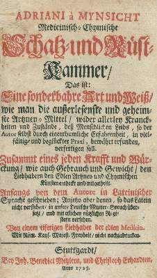 Bild Nr.1: 140-1835 Mynsicht,A.v. (d.i. A.Seumenicht).: (Medizin)