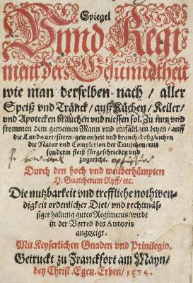 Bild Nr.1: 140-1858 Ryff,W.H.: (Medizin)