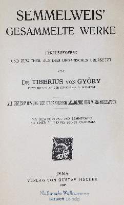 Bild Nr.1: 140-1867 Semmelweis,I.P.: (Medizin)